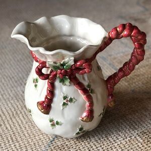 Fitz and Floyd Santa Bag Pitcher Tall